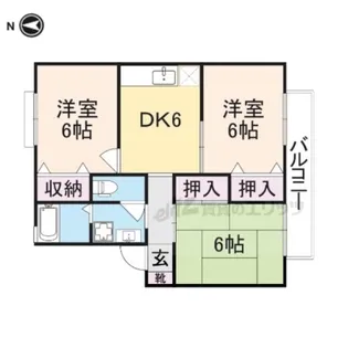 クレセール八木 【1階】の間取り