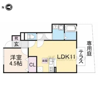 コージーコート八木 C棟【103号室】の間取り