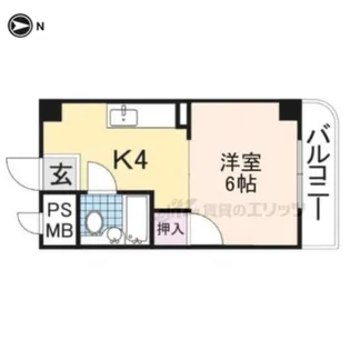 ヤブナカマンション【308号室】の間取り