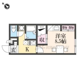 レオパレス大宮【214号室】の間取り