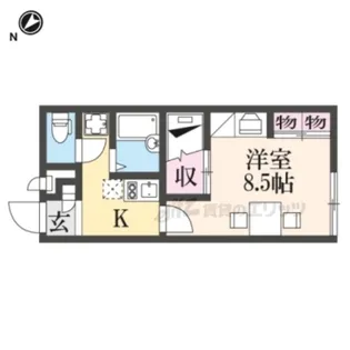 レオパレス大宮【205号室】の間取り