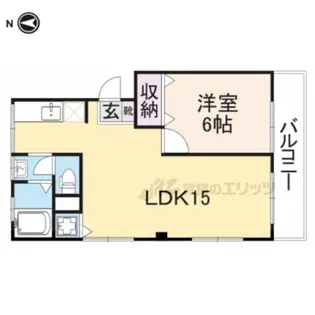カーサ.+【201号室】の間取り
