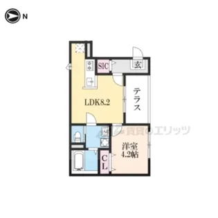 「ヴィラ.アンジュ」【1階】の間取り
