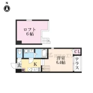ハーモニーテラス大宅坂ノ辻町【1階】の間取り