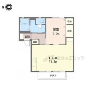 アルシオネ B【1階】の間取り