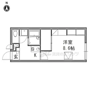 レオパレスSOPRA【2階】の間取り