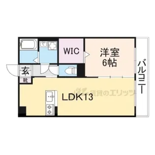 セジュール彦根東山【105号室】の間取り