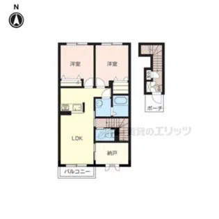 シャーメゾン桜【202号室】の間取り