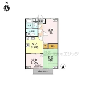 コーポ真菅【1階】の間取り