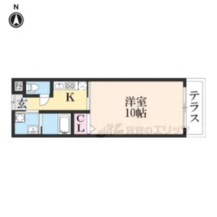 la joie permanente壬生【2階】の間取り
