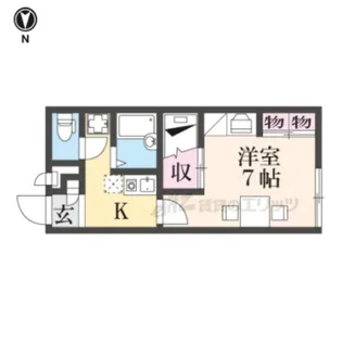 レオパレスGS2【106号室】の間取り