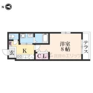 YUMARIN7元田中【102号室】の間取り