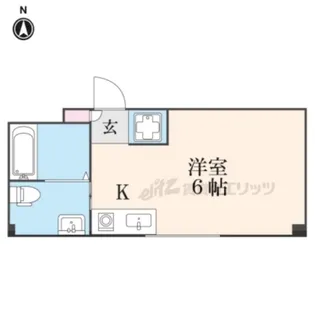 rokujo house【305号室】の間取り