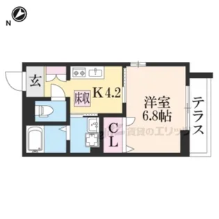 椛コート【1階】の間取り