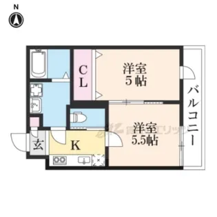 ベレーザ西陣?【103号室】の間取り