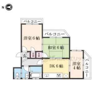 ハイツJIROBEE【3階】の間取り