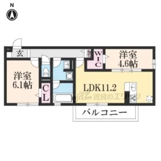 ポルタ・フォルトゥーナ【2階】の間取り