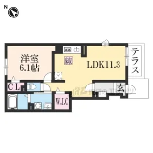 クレインコート【1階】の間取り