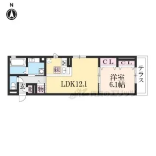 ジュメイラKYOTO2【1階】の間取り