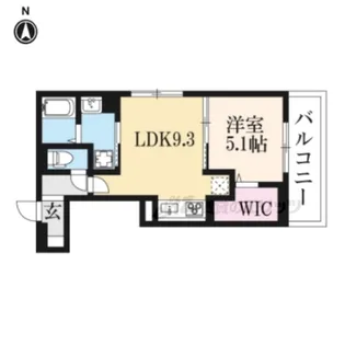 アレーズ向日町【3階】の間取り