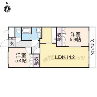 パイン ヒルズ?【2階】の間取り