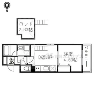 GRAMERCY二条城【302号室】の間取り