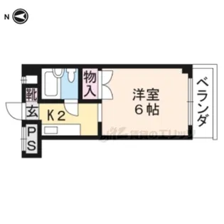 ソレイユダイサン【505号室】の間取り