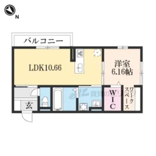 アースフィールド彦根【203号室】の間取り