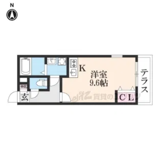 ジーメゾン石田【101号室】の間取り