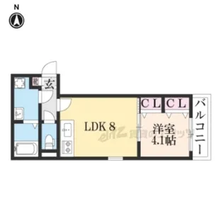 ジーメゾン石田【2階】の間取り