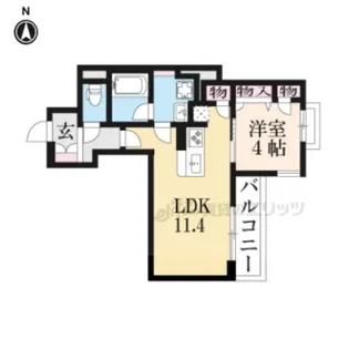 ヴィスターリ桂【302号室】の間取り
