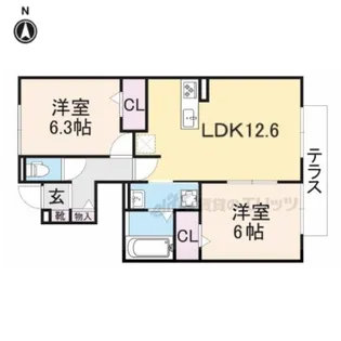 ブエナ ヴィーダ【101号室】の間取り