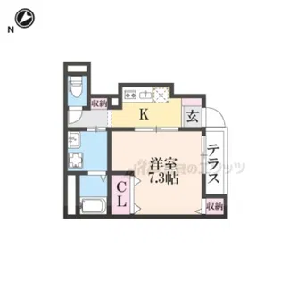 GranrichEX【103号室】の間取り