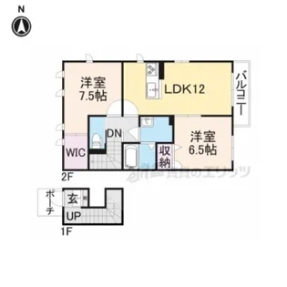 シャーメゾンかつらぎ【2階】の間取り