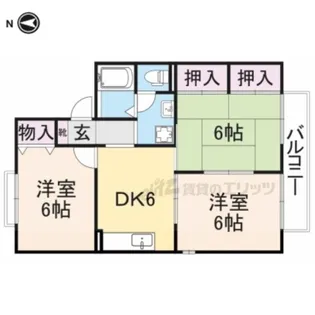 グリーンハイツ2号館【2階】の間取り