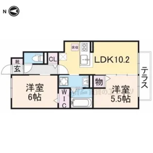 サンメゾン【1階】の間取り