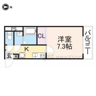 モダンアパートメント枚方三矢町【3階】の間取り