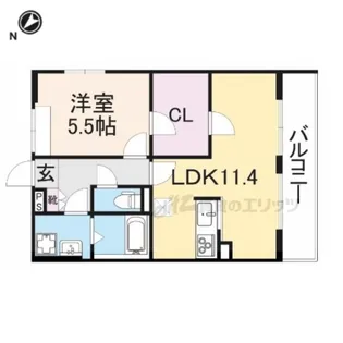 リブリ・ハイツ萩の台【2階】の間取り