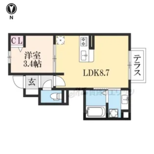 「グランシャリオ正道」【103号室】の間取り