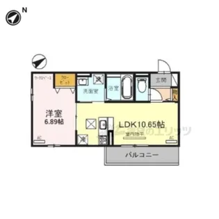 「West PathⅡ」【1階】の間取り