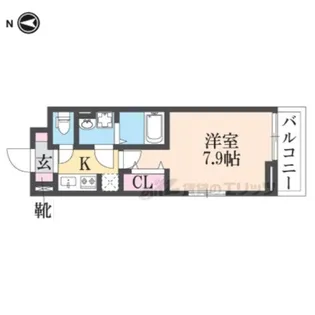 ブランメゾン坪井【205号室】の間取り