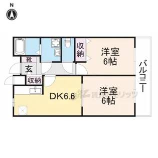 ソレアード白庭【2階】の間取り