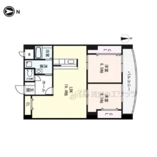 レモンシャトー【502号室】の間取り