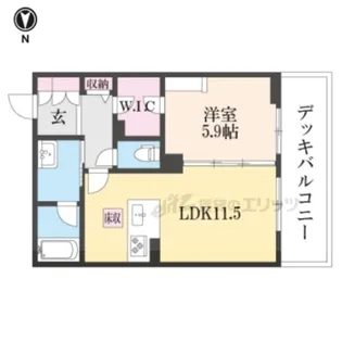 シャーメゾン ネクサス【203号室】の間取り