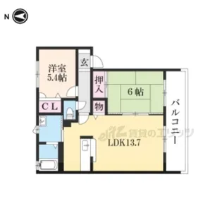 ラフィナートB・C【C103号室】の間取り