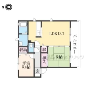ラフィナートB・C【1階】の間取り