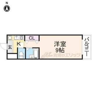 る・いりーで【13号室】の間取り
