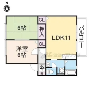 カーサ・デル・ソル【2階】の間取り