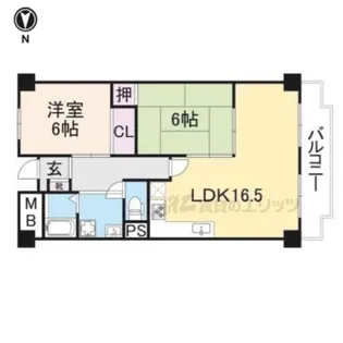 リアライズ八木【4階】の間取り