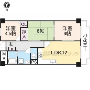 リアライズ八木【1階】の間取り